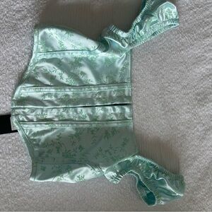 Floral Mint Green Corset Top